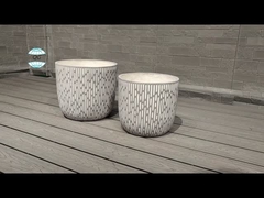 Цветочный / зеленый плантатор из глиняных волокон в современном стиле