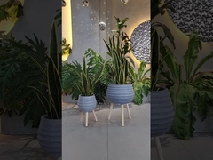 Ручная резьба Окончание Укрепленный глиняный плантатор в волокнистой глине для настраиваемого дизайна