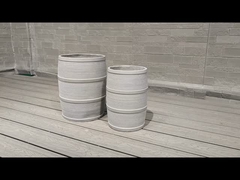 Водостойкий и огнеупорный Плантер из глиняного волокна Круглая форма Устойчивый к морозу Характер