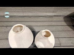 Ручная резьба круглый винтажный плательщик из глиняных волокон с классической винтажной отделкой