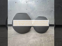 матовый белый с крошечными темными пятнами круглые волокна глиняные плантаторы легкий прочный низкий содержание цветочный горшок праздник Вилла офисная отделка сад ландшафтный проект