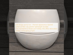 дизайн мяча спортивный веселый - тематический внешний вид конический сферический волокнистый глиняный горшок для растений легкий прочный неприхотливый цветочный горшок праздничная вилла офисное украшение ландшафтный проект