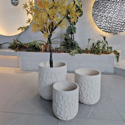 Купить Круглый волокноцементный горшок D380*H410 D290*H350 7-8 лет Продолжительность жизни Время текстуры поверхности online manufacture