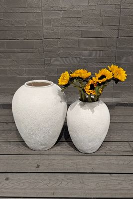 Купить Дренажные отверстия в круглом фиброцементном горшке для любителей растений online manufacture